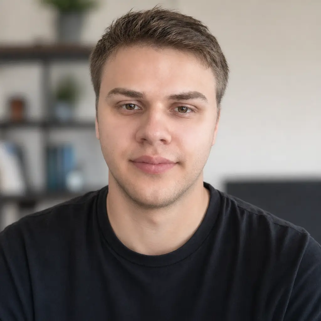 Portrait of Jan Křenek, creator of TinyBee